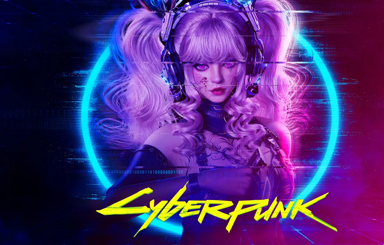 Photo wallpaper future, edge, cyberpunk 2077