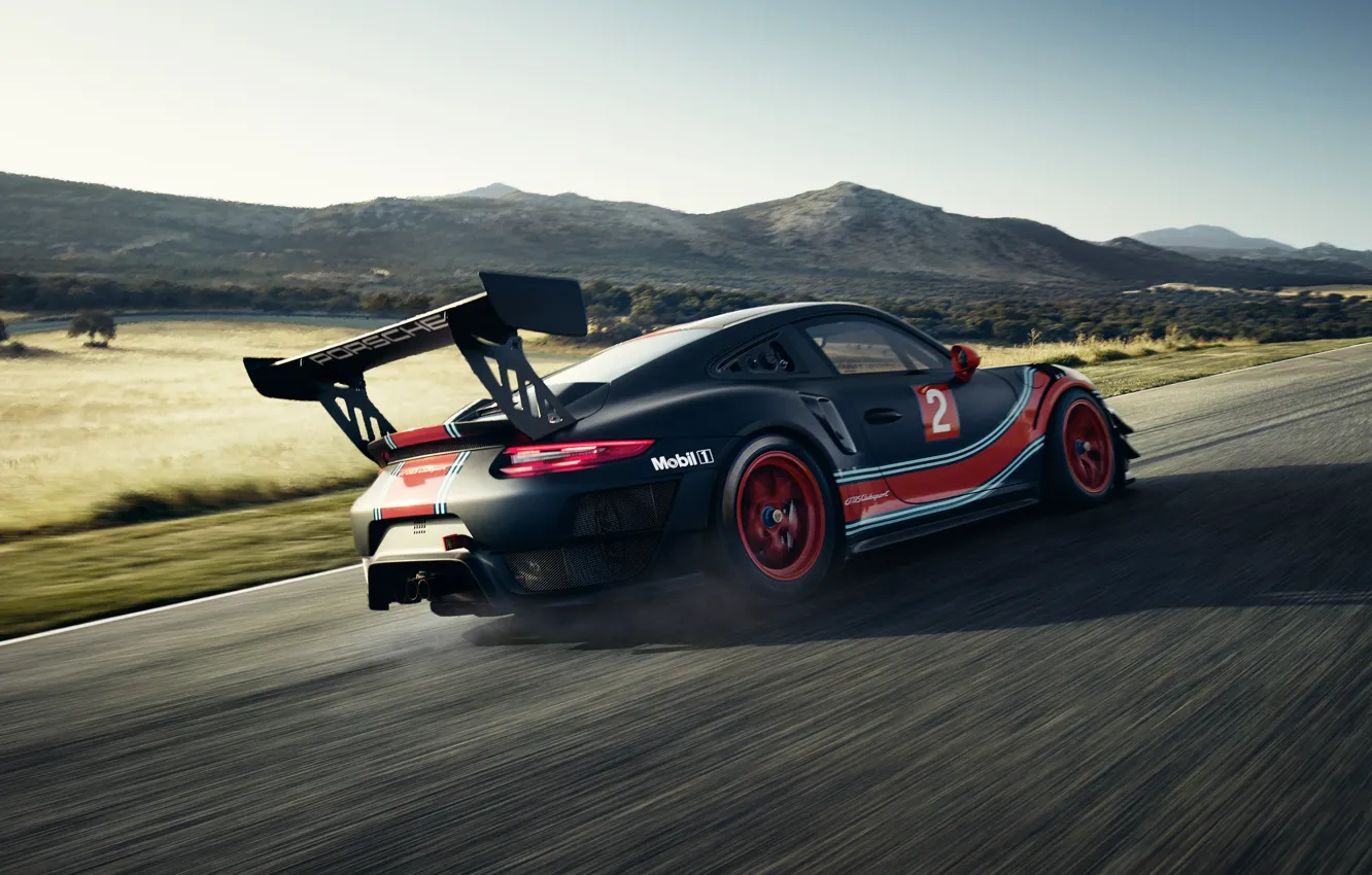 Photo wallpaper speed, 911, Porsche, 2018, GT2 RS, clubsport