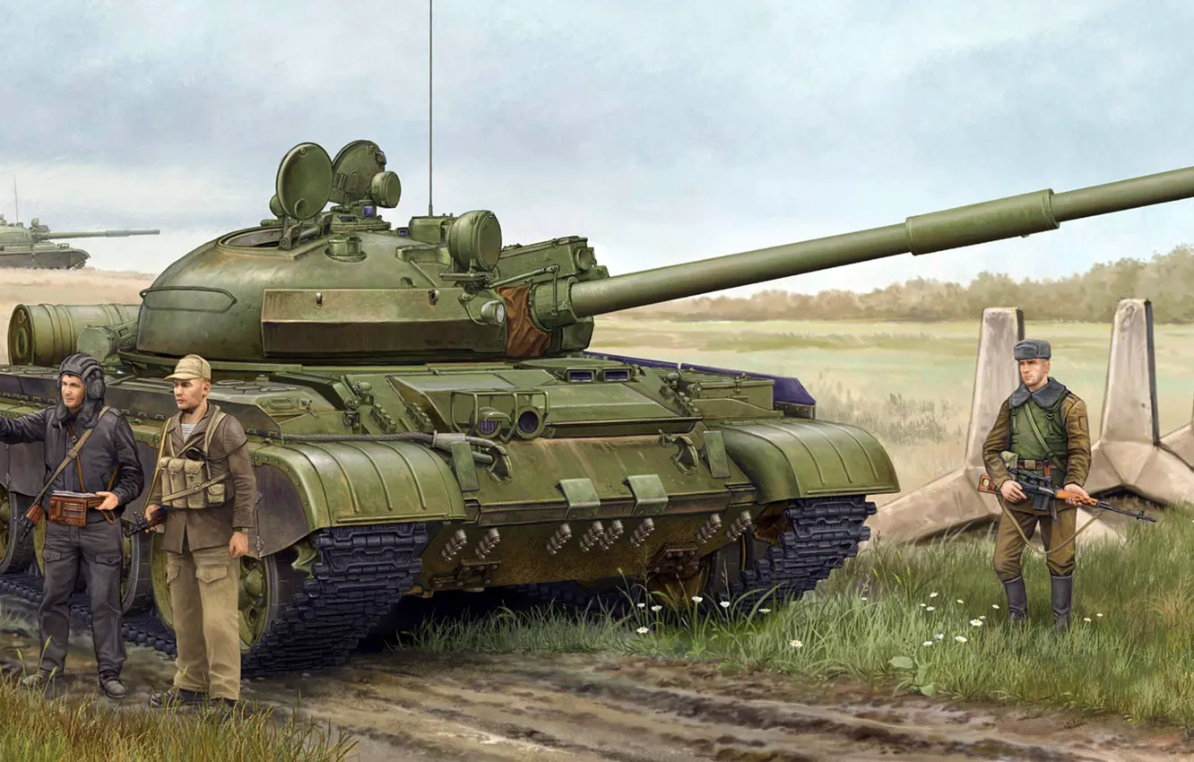 Photo wallpaper figure, art, USSR, THE T-62A, Soviet medium tank