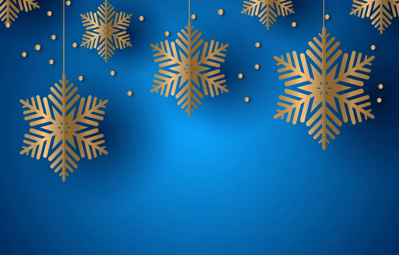 Photo wallpaper snowflakes, blue, background, texture, background, snowflakes