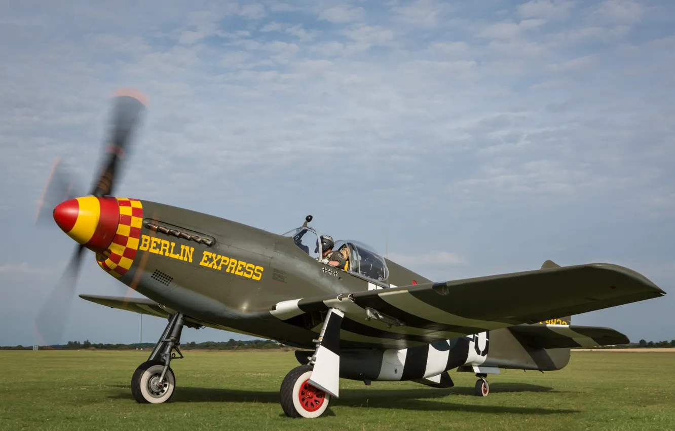 Photo wallpaper Mustang, fighter, screw, USAF, The second World war, North American P-51 Mustang, Chassis, P-51B Mustang