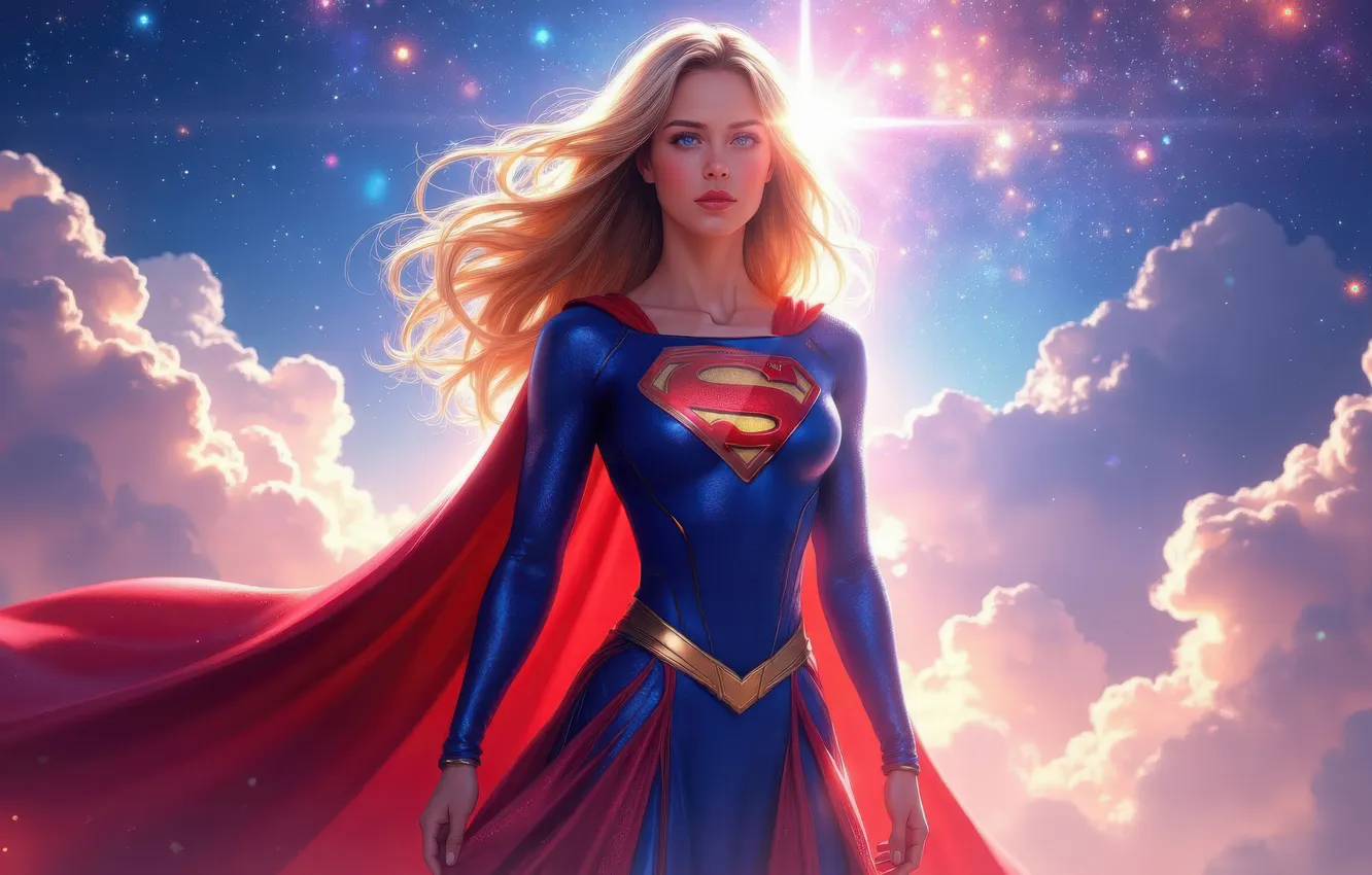 Photo wallpaper Supergirl, Menace, artistic
