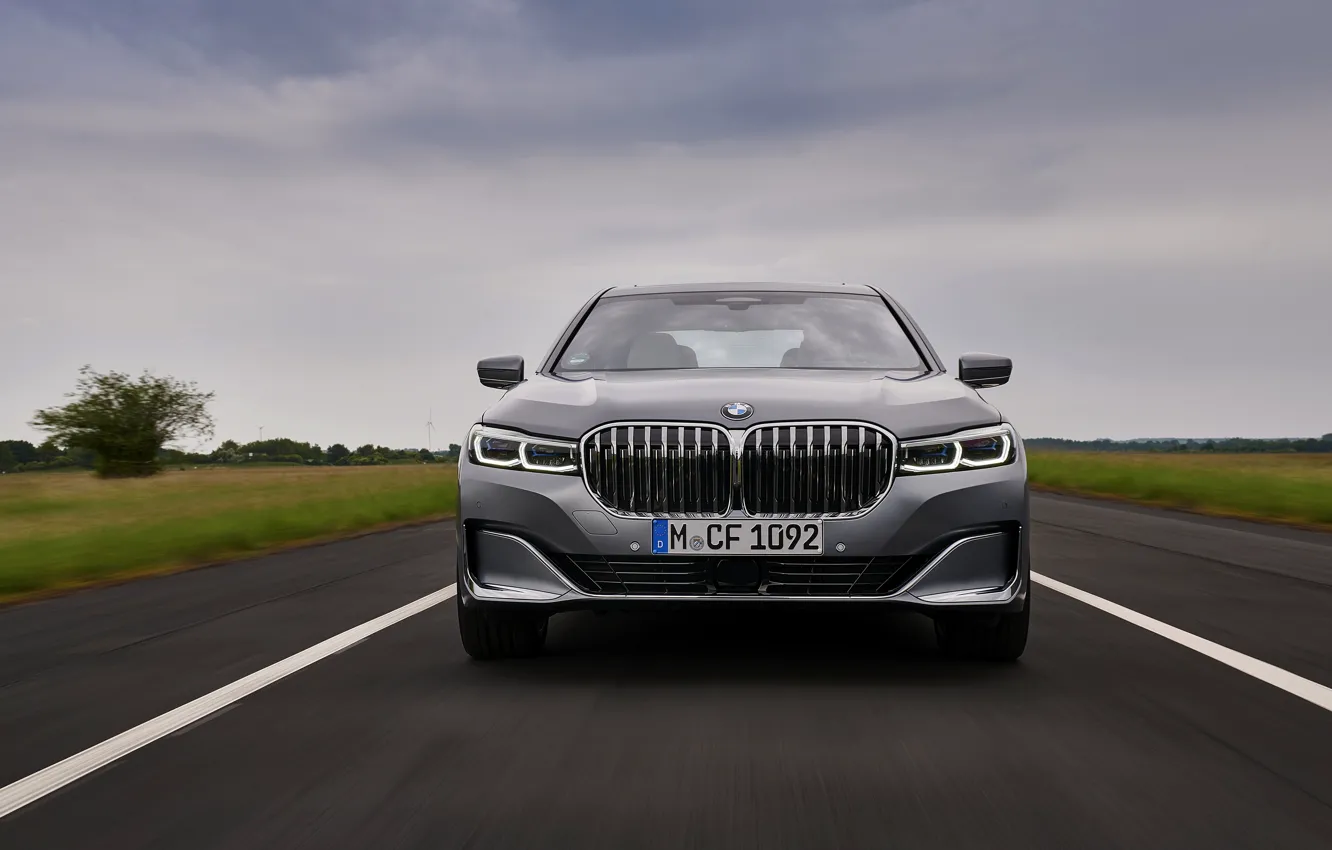 Photo wallpaper BMW, sedan, front view, 7-Series, four-door, G12, G11, 2020