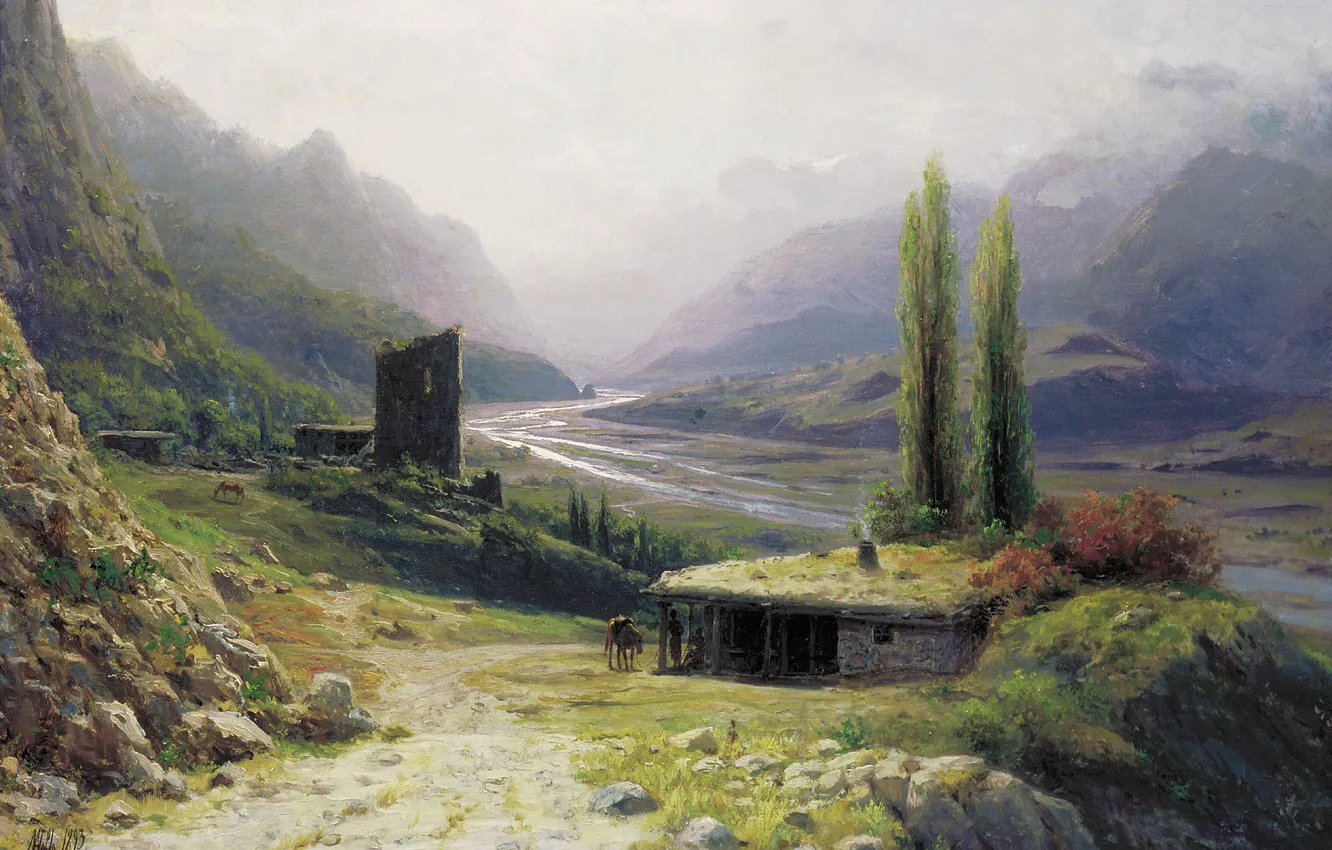 Photo wallpaper picture, Lagorio, Caucasian gorge