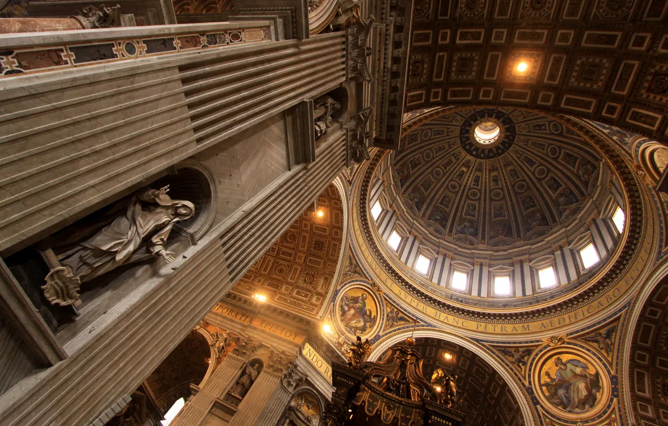Photo wallpaper Rome, Italy, The Vatican, St. Peter's Cathedral