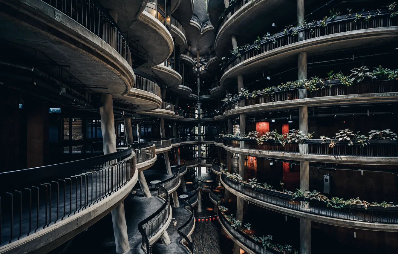 Photo wallpaper the city, Singapore, streetshot