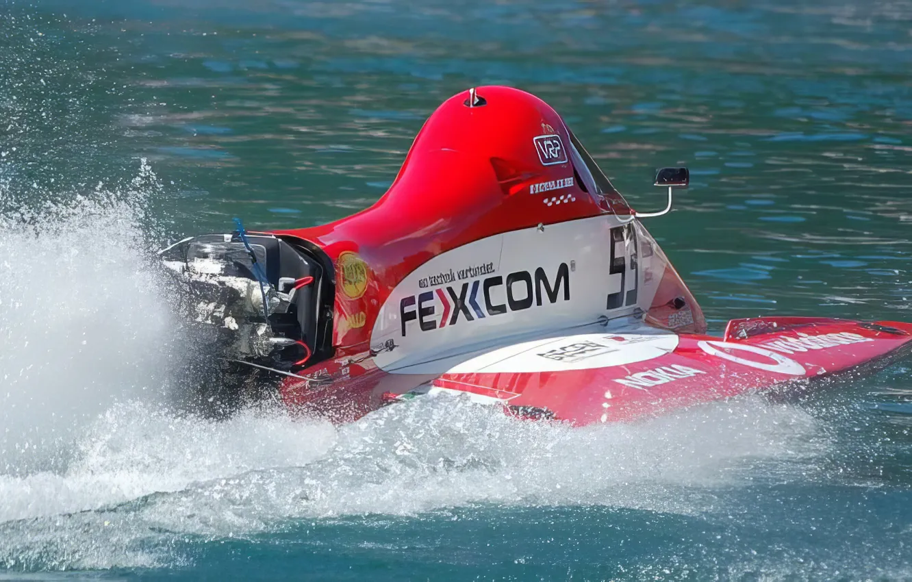 Photo wallpaper speed, boats, race