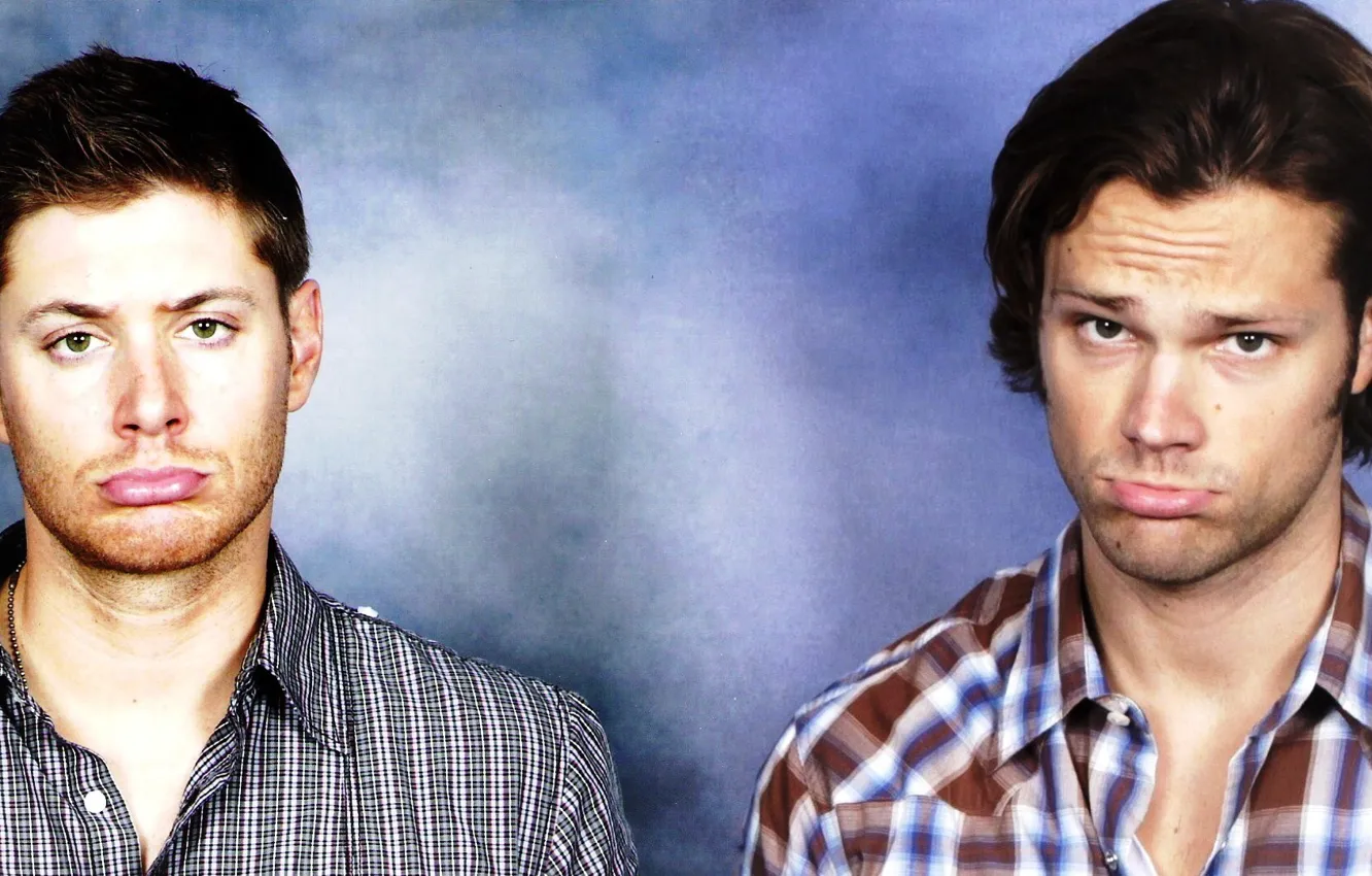 Photo wallpaper the series, the trick, Dean, supernatural, Sam, funny faces