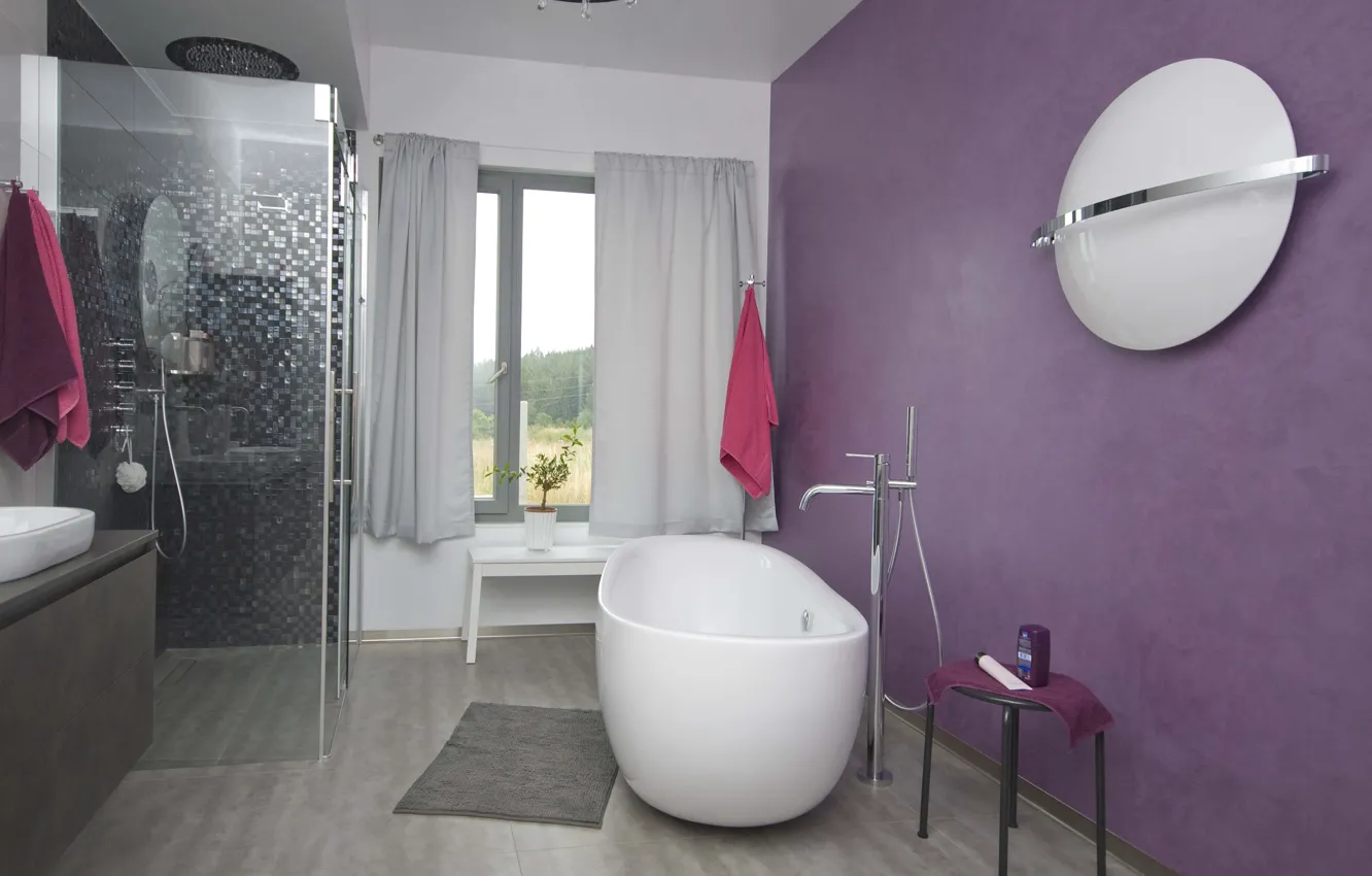 Photo wallpaper room, interior, bathroom