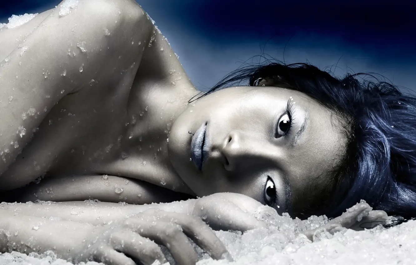 Photo wallpaper ice, look