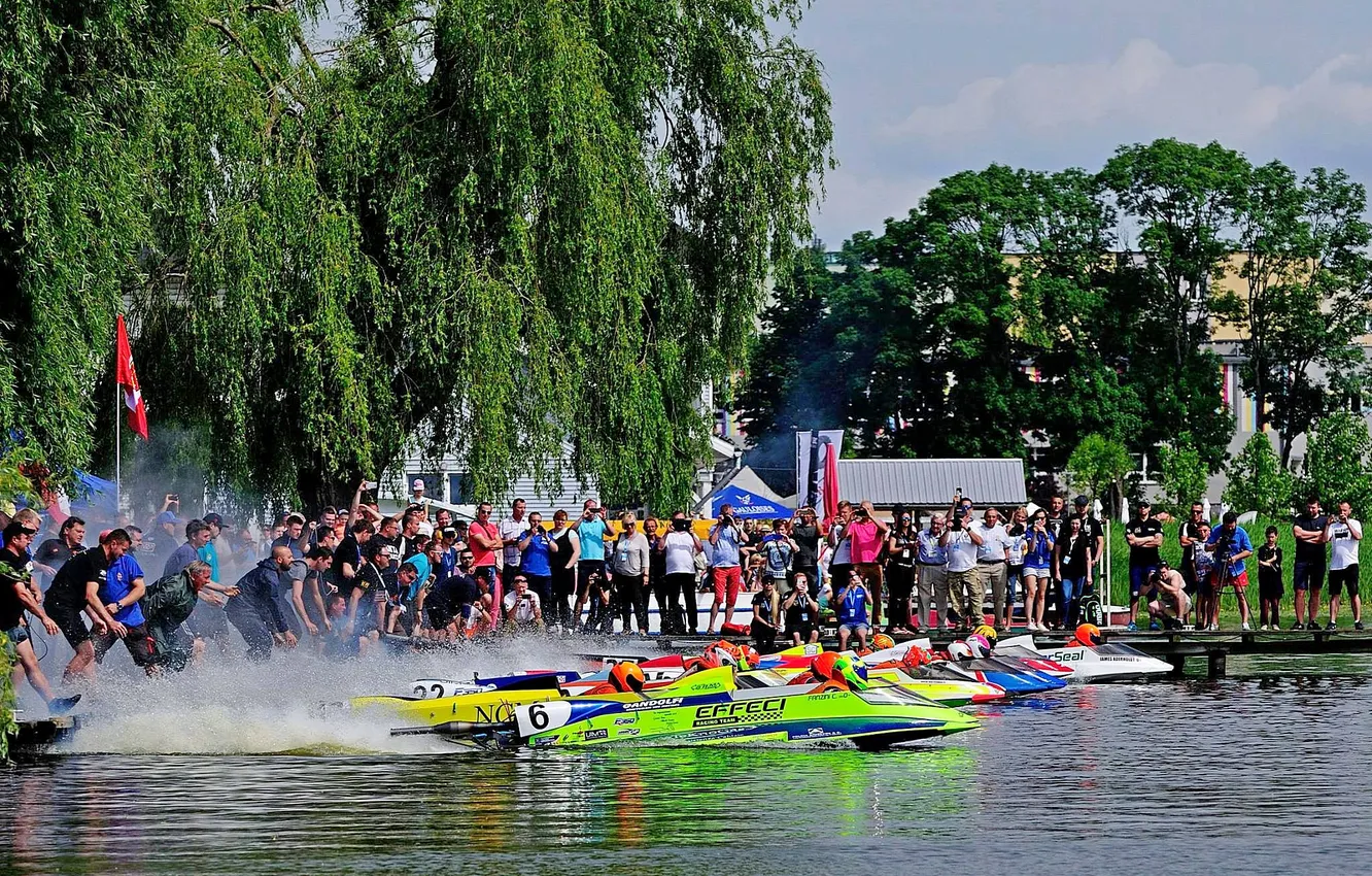 Photo wallpaper race, boat, speed