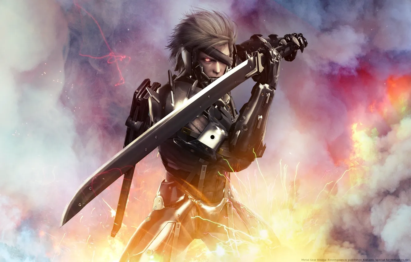 Photo wallpaper sword, wallpaper, male, Metal Gear, Raiden, Rising, Revengeance, Raiden