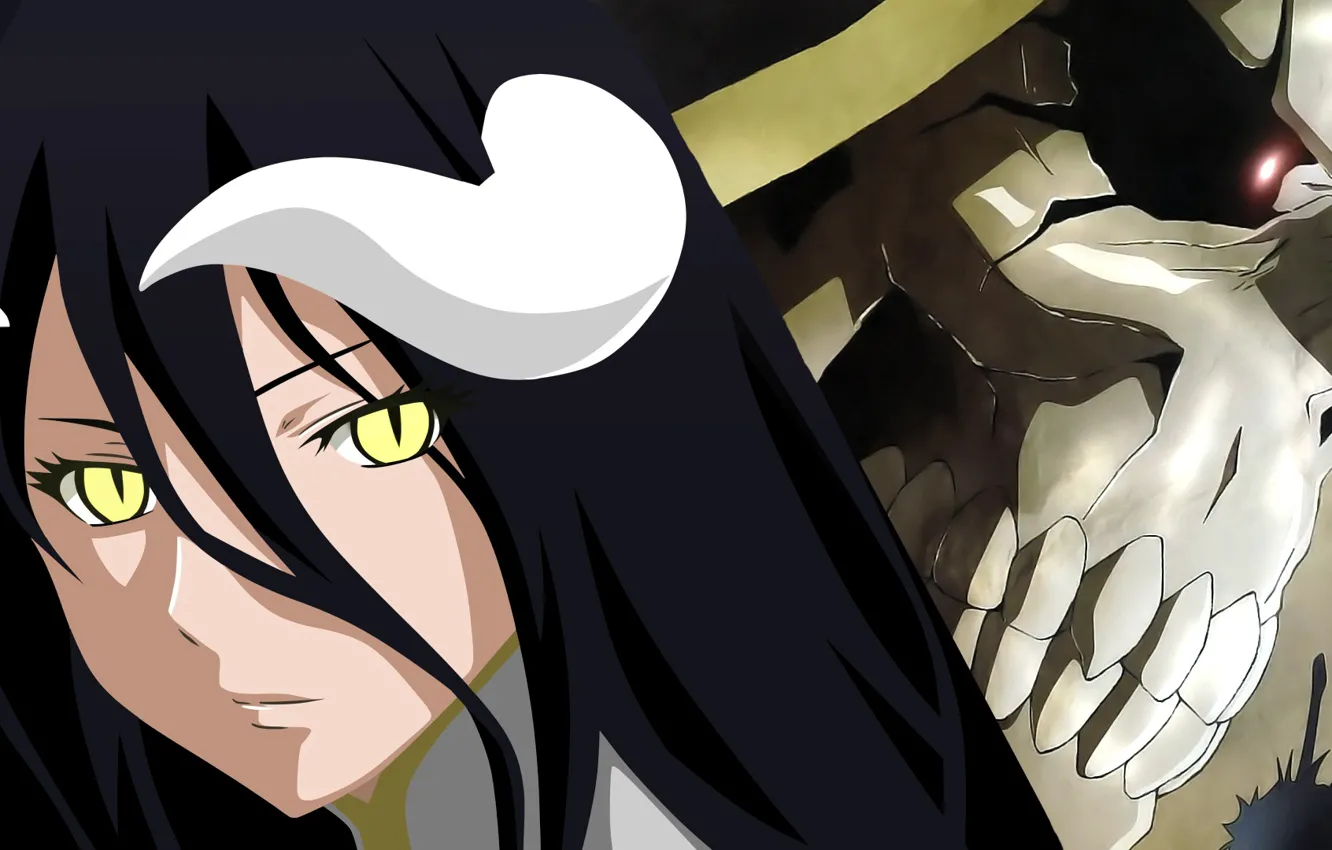Photo wallpaper skull, Overlord, The Lord, Albedo