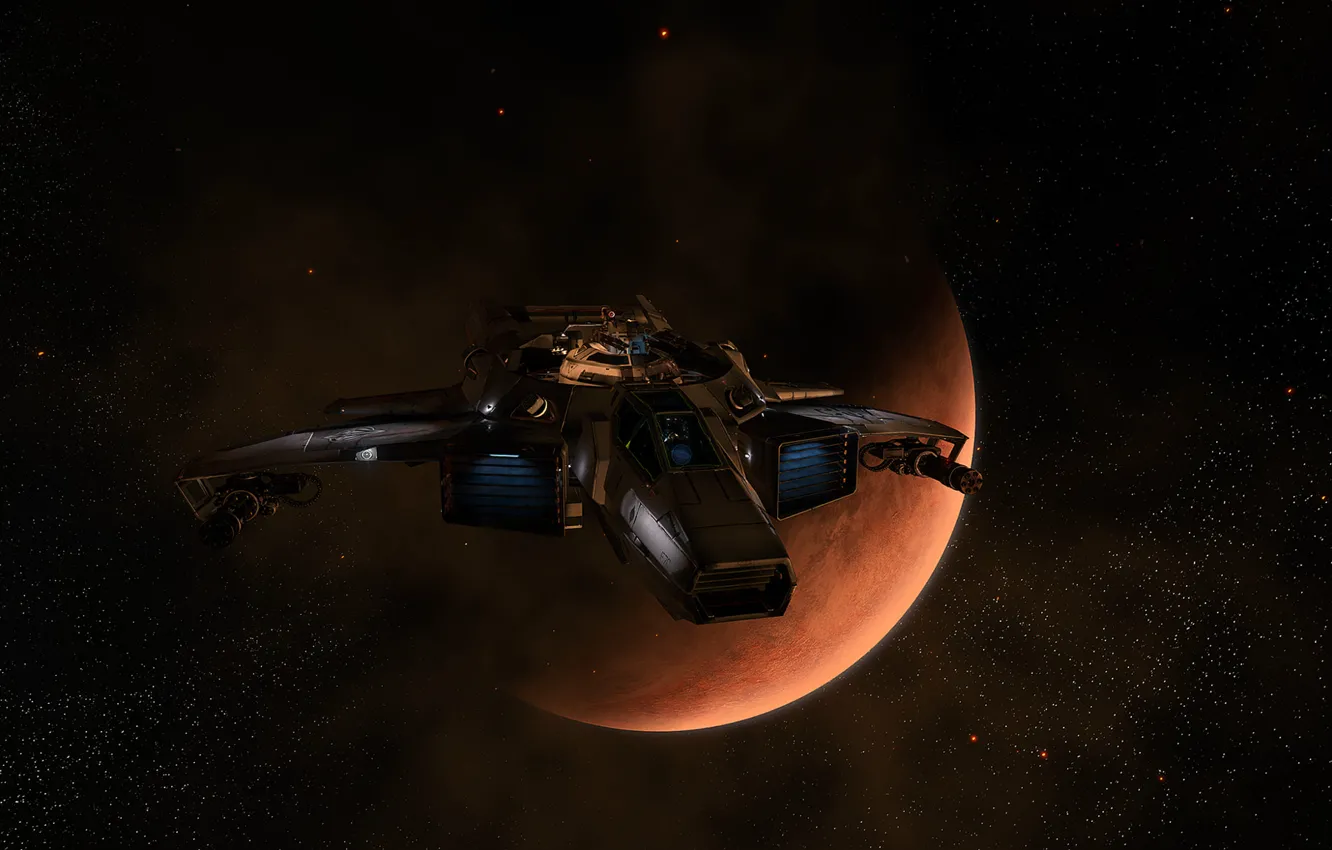 Photo wallpaper space, flight, spaceship, Star Citizen, Star citizen