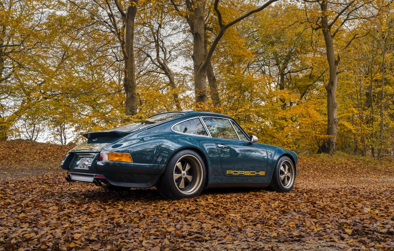 Photo wallpaper car, 911, Porsche, trees, 964, Theon Design Porsche 911
