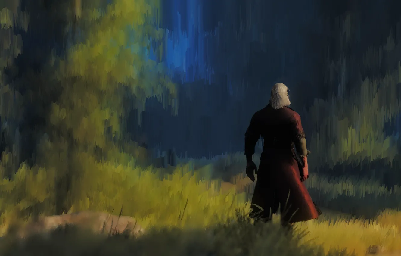 Photo wallpaper The Witcher, Geralt, hunter, The Witcher 3, Wild Hunt