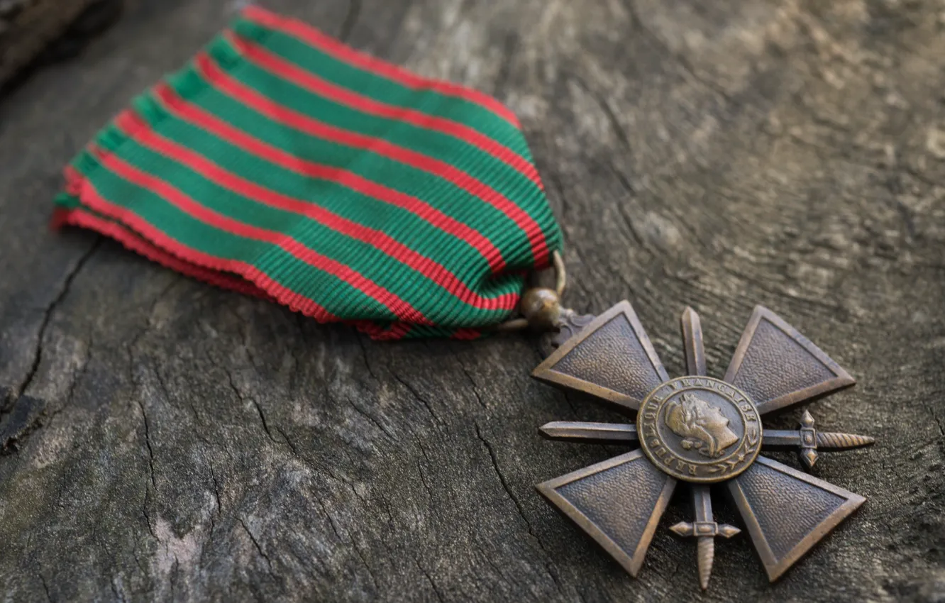 Photo wallpaper Medal, Cross of war, 1914–1918, WW1 France