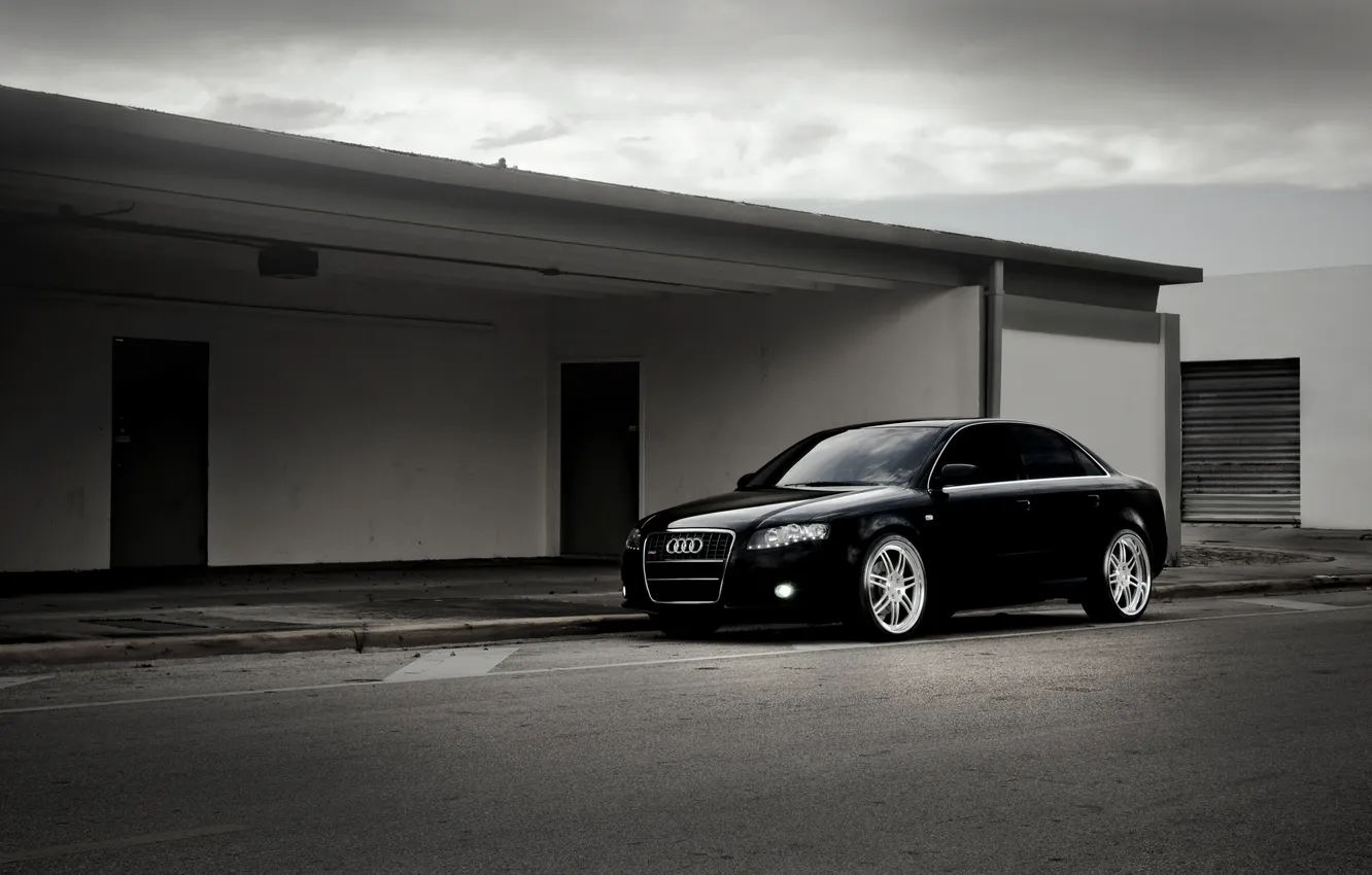 Photo wallpaper Audi, Audi, black, black