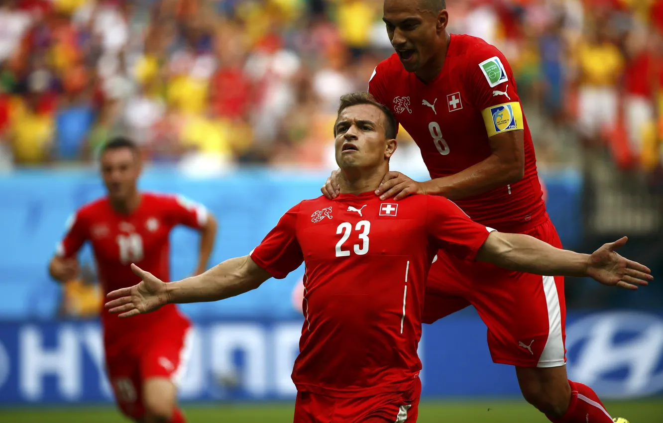 Photo wallpaper Switzerland, Football, Brazil, Football, Sport, Player, Brasil, FIFA
