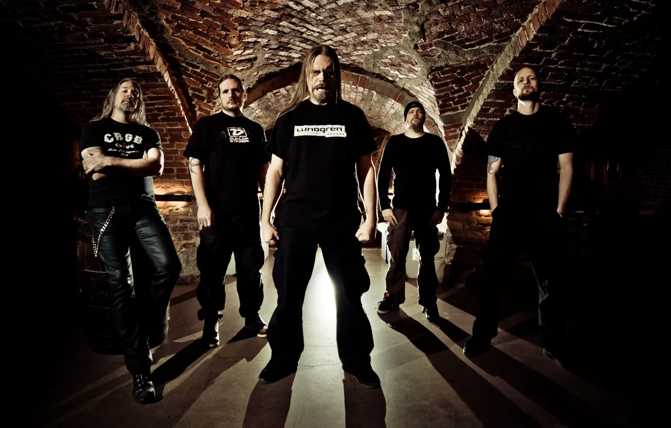 Photo wallpaper Metal, Extreme Metal, Dick Lövgren, Meshuggah, Tomas Haake, Mårten Hagström, Jens Kidman, Fredrik Thordendal