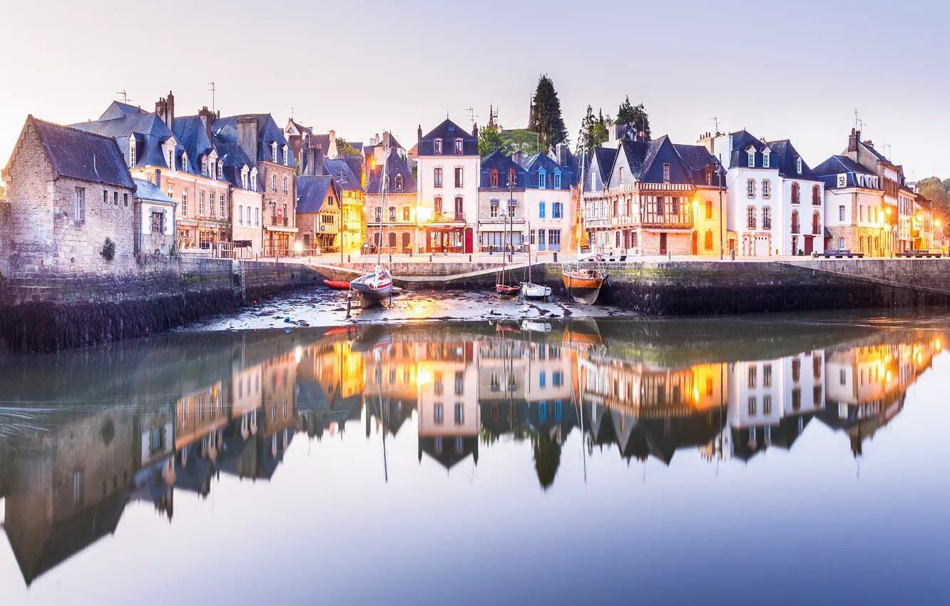 Photo wallpaper water, reflection, France, home, Åre