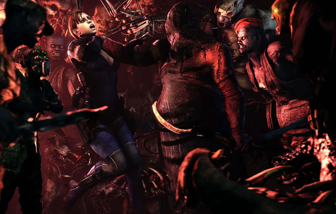 Photo wallpaper Jill Valentine, Resident Evil 5, Ustanak, Majini, Ndesu, Executioner Majini, The Giant