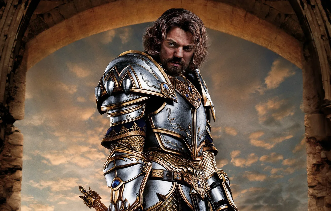 Photo wallpaper cinema, sword, World of Warcraft, game, sky, warcraft, cloud, man