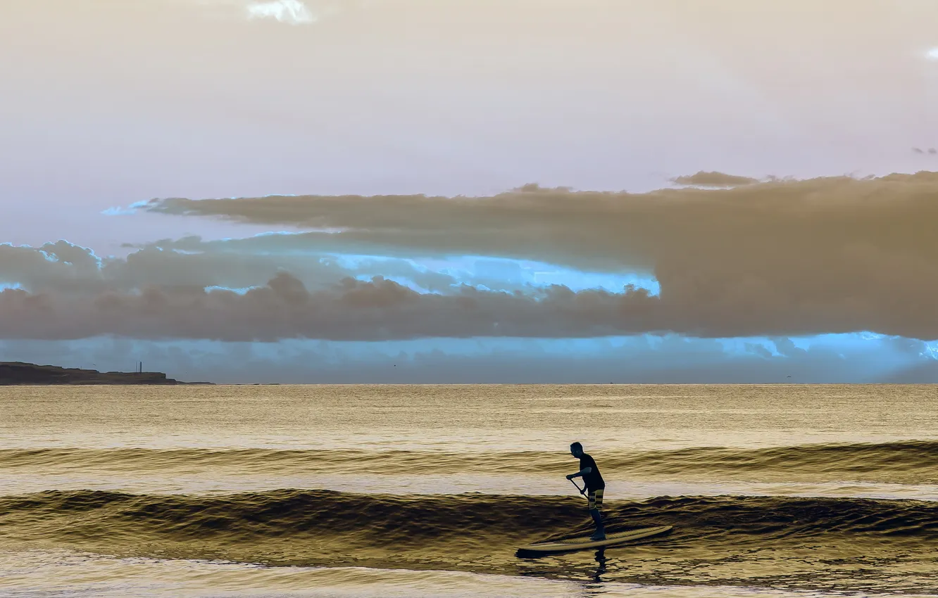 Photo wallpaper sea, the sky, landscape