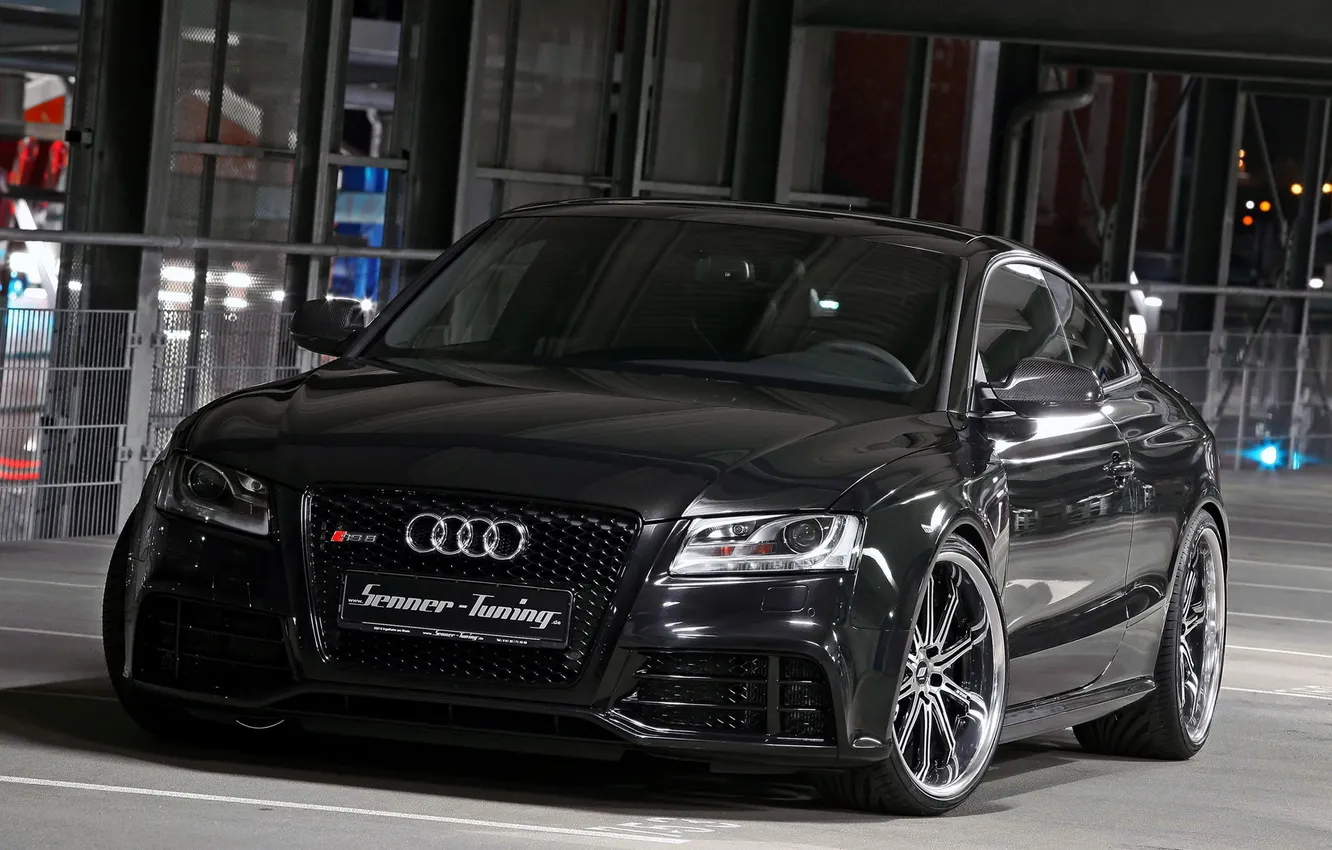 Photo wallpaper Audi, black, RS5, tuning, senner