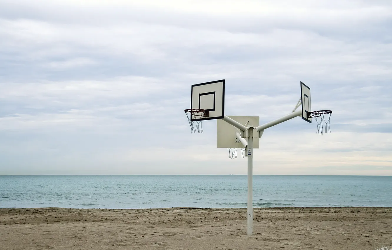 Photo wallpaper sea, beach, sport