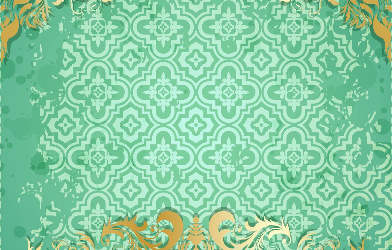 Photo wallpaper retro, texture, ornament, vintage