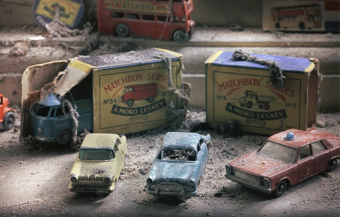 Photo wallpaper box, toy, machine