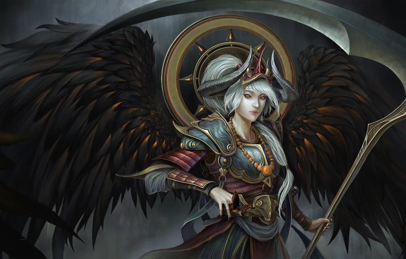 Photo wallpaper wings, art, Ding Wentao