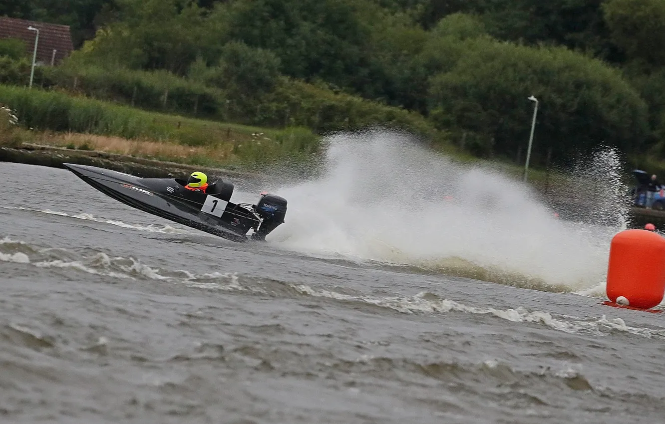Photo wallpaper race, boat, speed