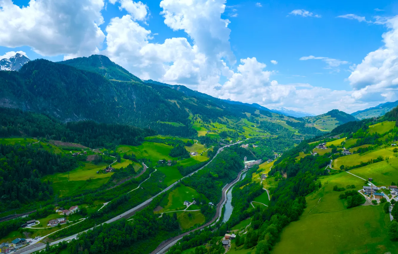 Photo wallpaper Austria, Salzburg, Bernd Kranabetter