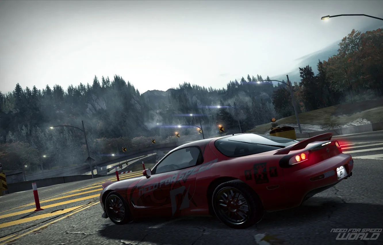 Photo wallpaper the city, tuning, Mazda rx7, Need for Speed world