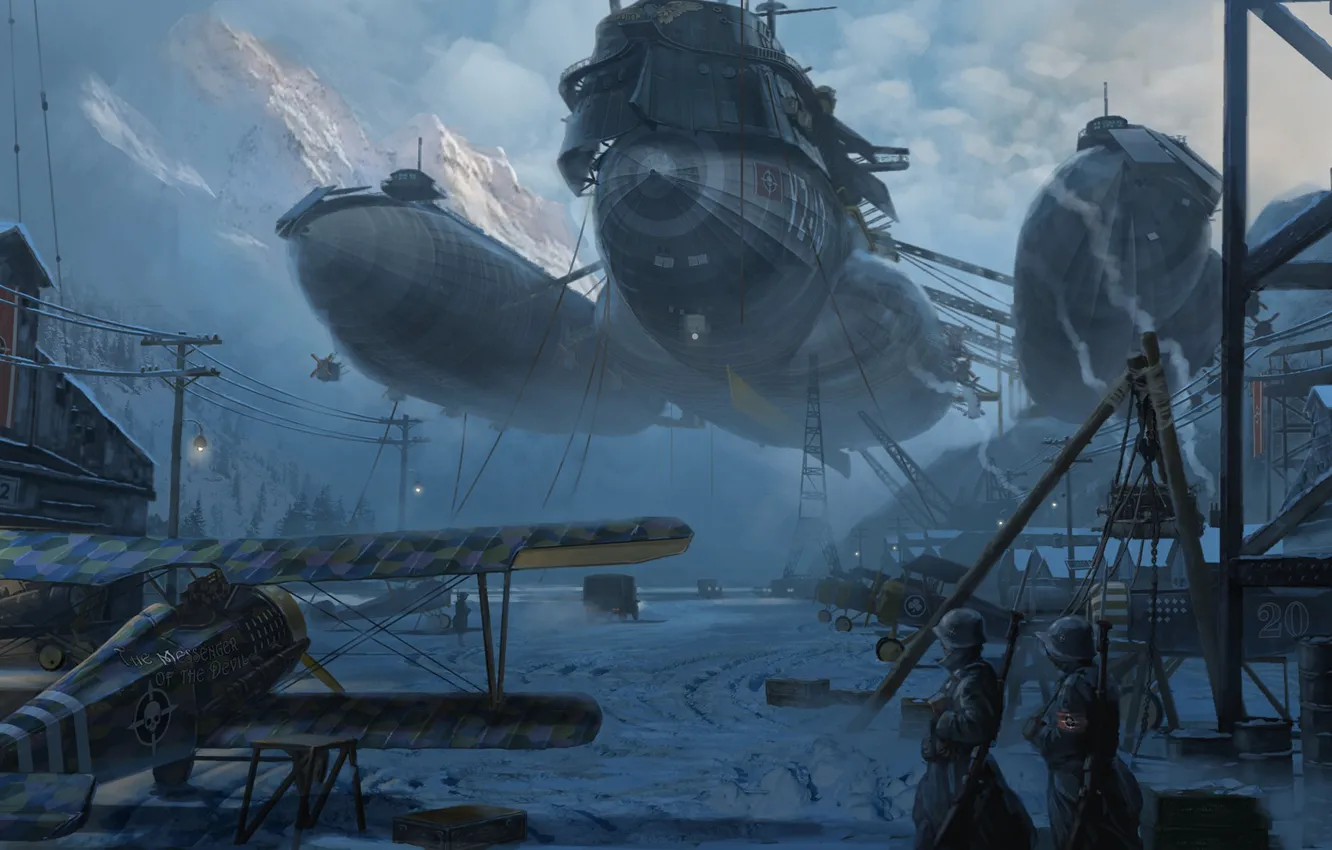 Photo wallpaper the plane, Eddie Bennun, Mountain Airfield, Mountain airfield