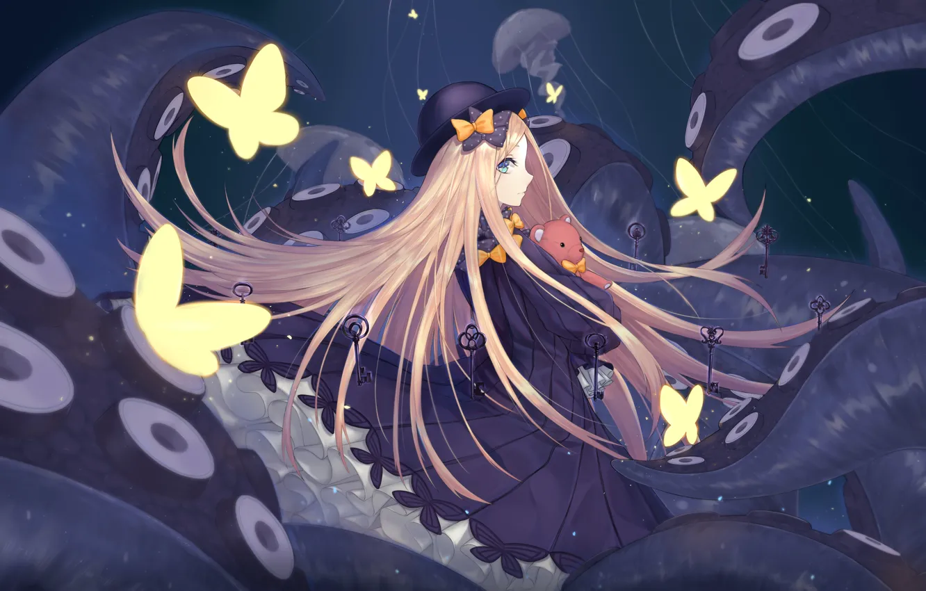 Photo wallpaper butterfly, girl, Fate / Grand Order, The destiny of a great campaign