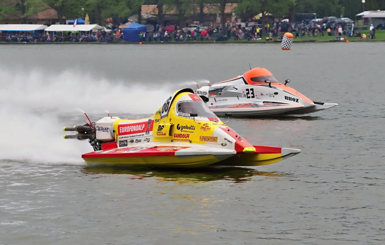 Photo wallpaper race, boat, speed