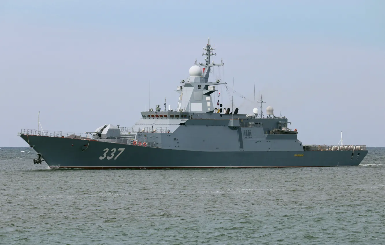 Photo wallpaper Corvette, patrol ship, Thundering
