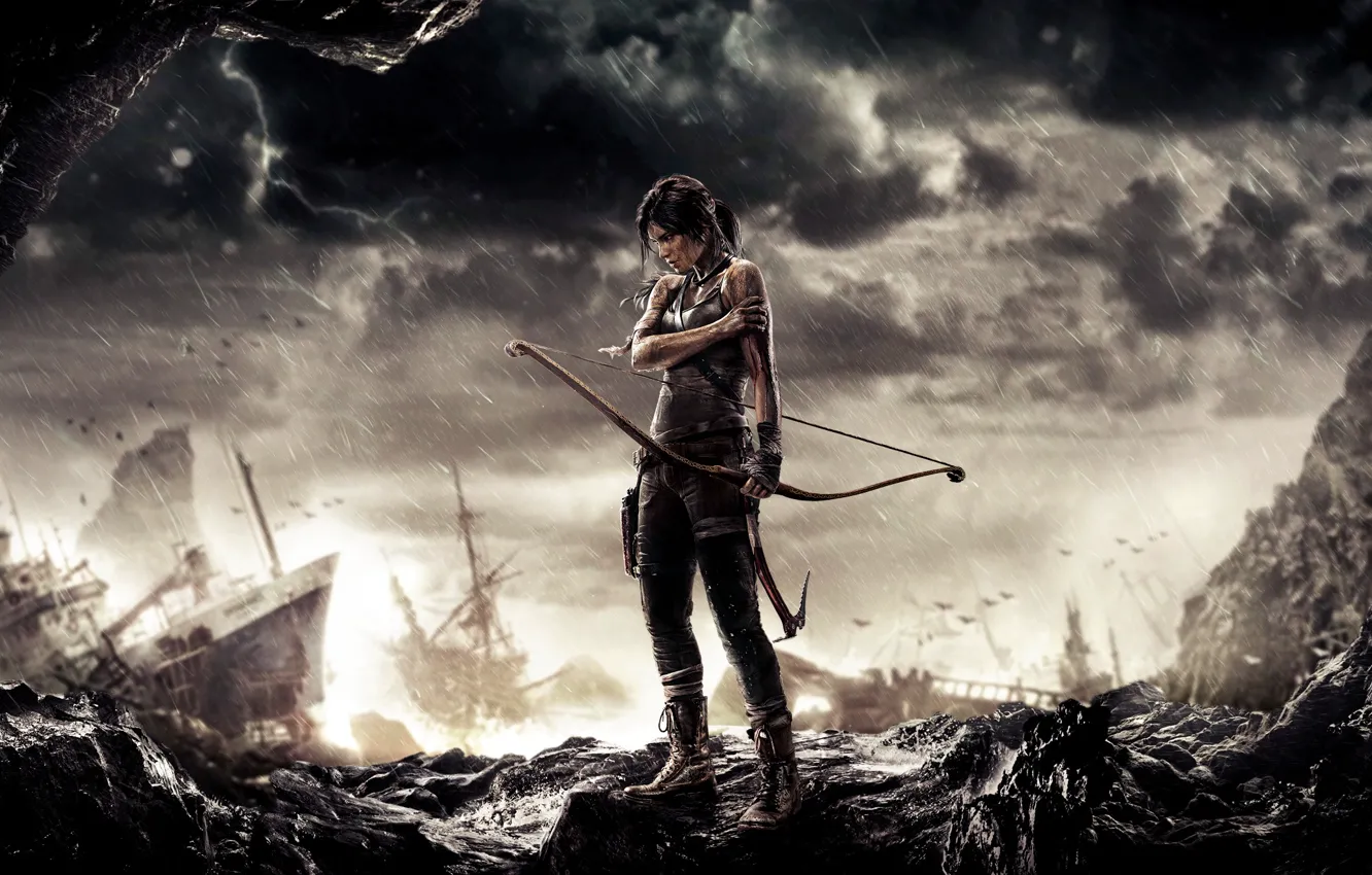 Photo wallpaper Game, Lara Croft, Tomb Raider 2013