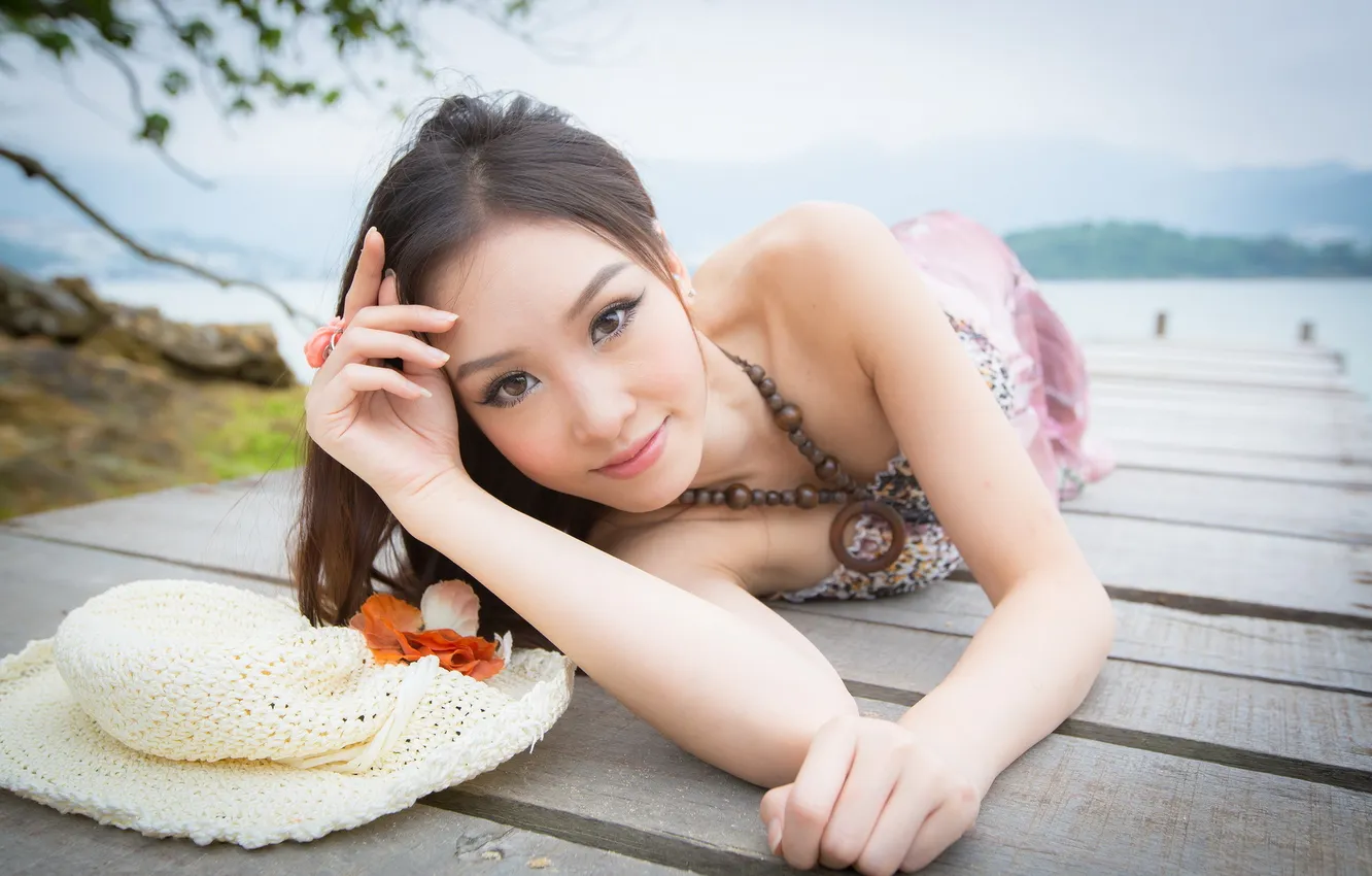 Photo wallpaper Asian, model, Stephaine Tam