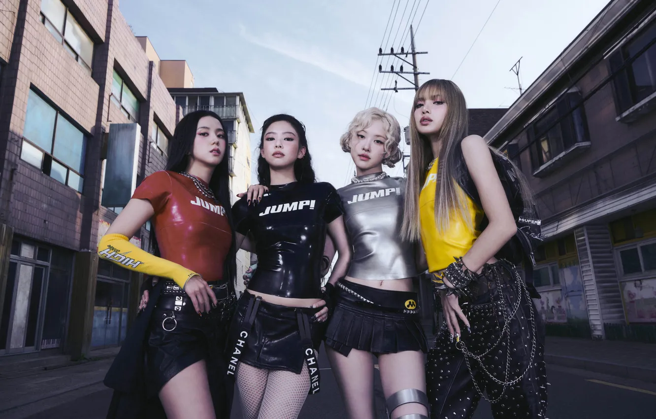 Photo wallpaper girl, music, rose, Asian, Music, jump, music group, Lisa