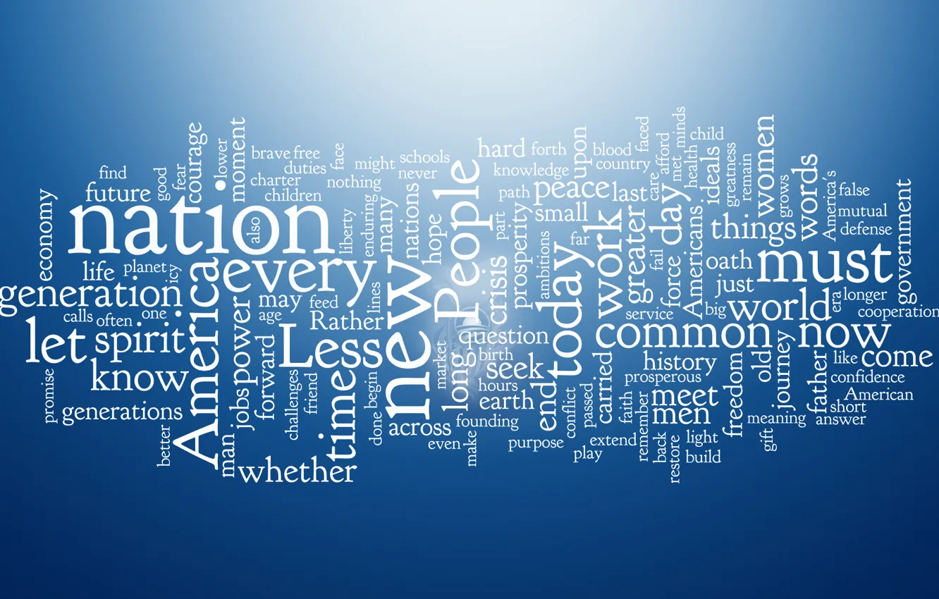 Photo wallpaper blue, design, letters, creative, blue, world, minimalism, texture