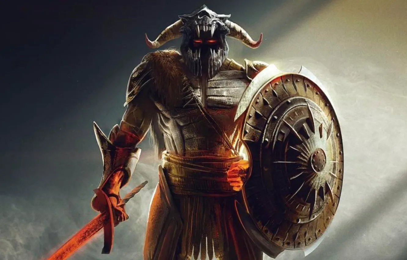 Photo wallpaper fantasy, art, Ares god of fire