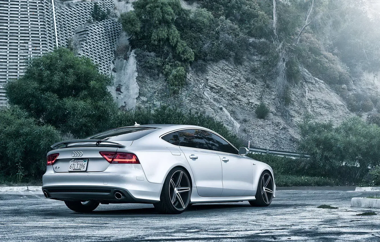 Photo wallpaper Audi, back, autowalls, Audi A7