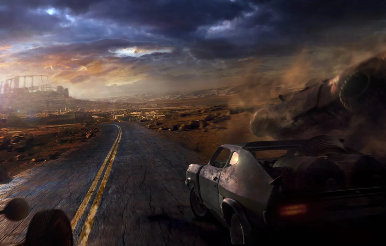 Photo wallpaper Road, Mad Max, Mad Max