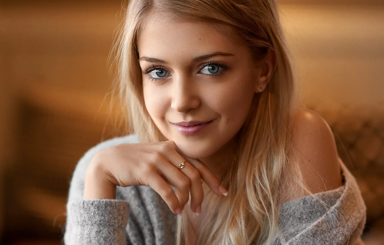 Photo wallpaper look, girl, sweetheart, model, ring, Alex Fetter, Madlen Knorr