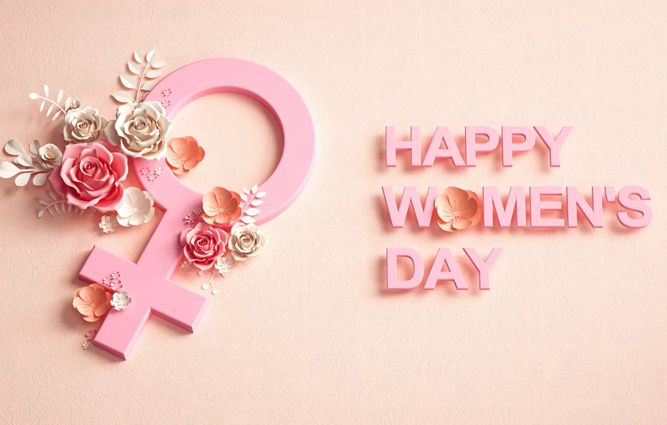 Photo wallpaper leaves, circles, flowers, letters, rendering, holiday, the inscription, sign