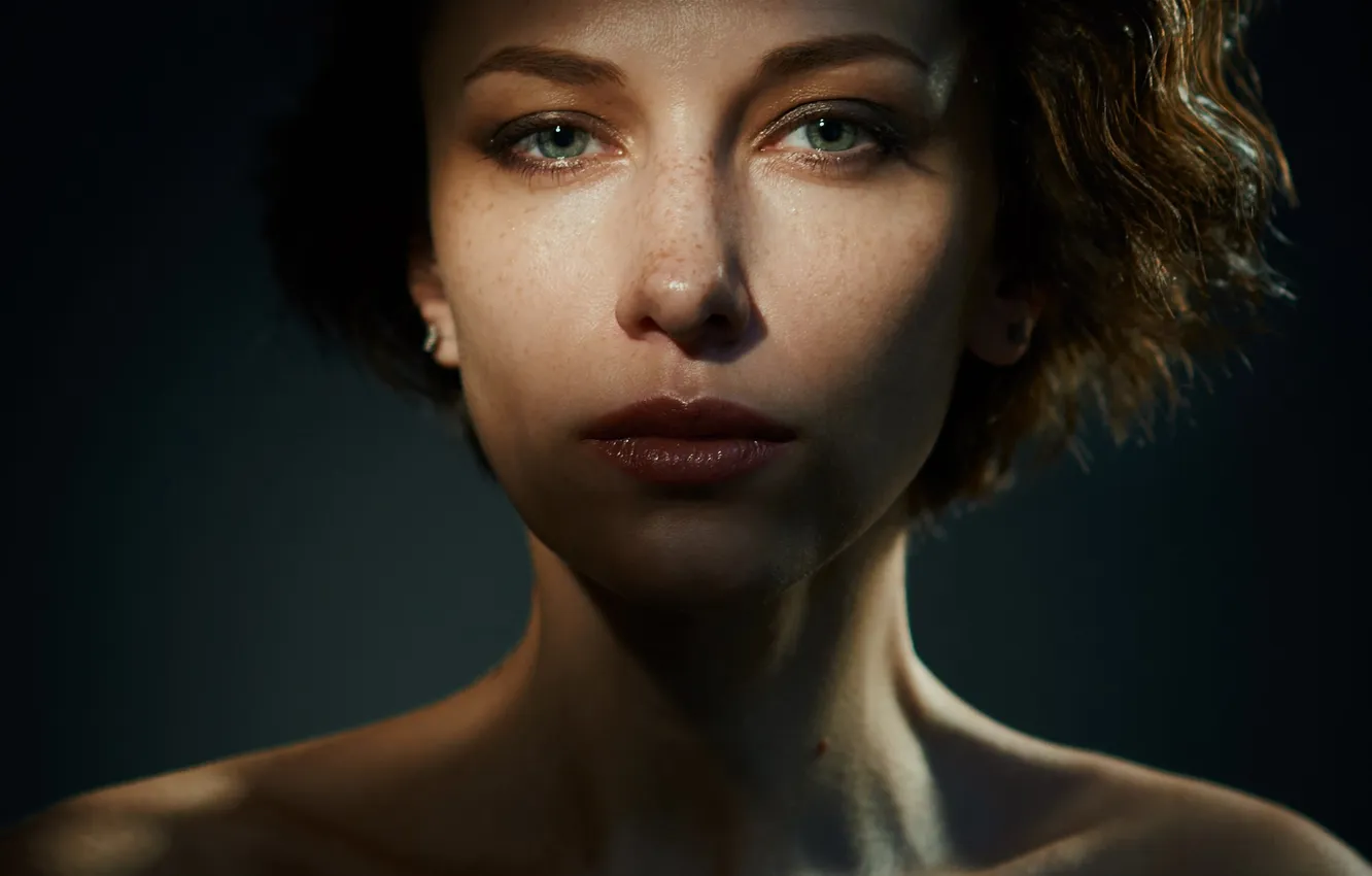 Photo wallpaper look, girl, portrait, Rustam Rakhimov